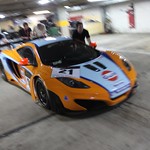 Pushing #21 out of the pits ready for free practice